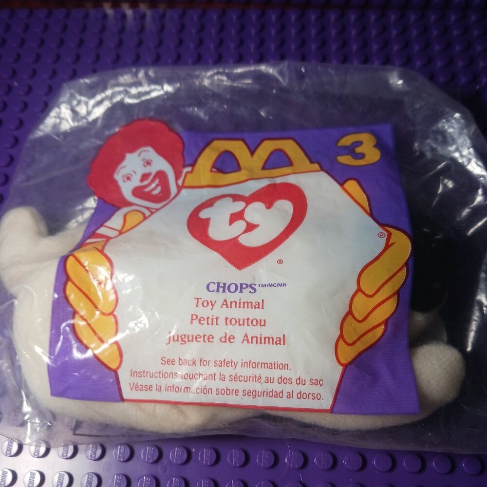 Beanie McDonalds Happy Meal Toy #3 TY Beanie Baby Chops New